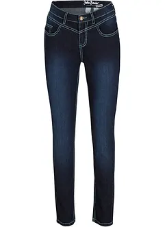 Slim Jeans Mid Waist, Kontrastnähte, bonprix