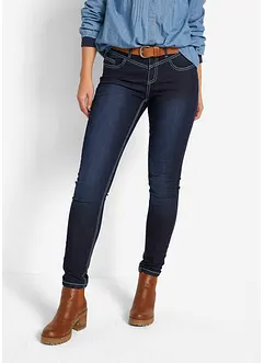 Jean slim stretch à coutures contrastantes, bonprix