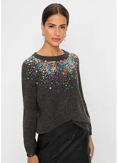 Pullover mit Pailletten, bonprix