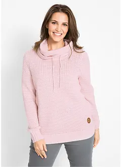 Rollkragenpullover mit Kordeln, bonprix