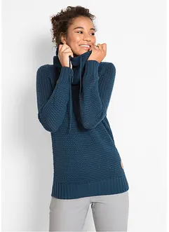 Rollkragenpullover mit Kordeln, bonprix