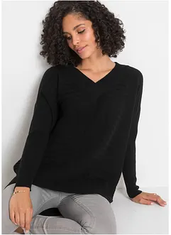 Gerippter Oversize-Pullover, BODYFLIRT