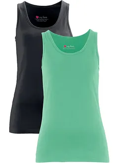 Stretch Tanktop, (2er Pack), bonprix