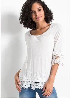 Shirt mit Spitze, bonprix