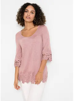 Shirt mit Spitze, bonprix