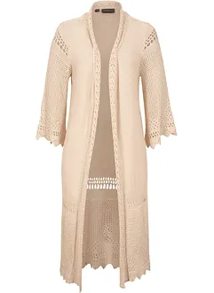 Ajour-Longstrickjacke, bonprix