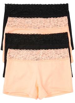 Damen Boxer mit Spitze (4er Pack), bpc bonprix collection