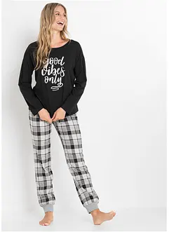 Pyjama mit oversized Shirt, bonprix