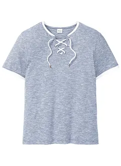 T-Shirt mit Schnürung aus Bio-Baumwolle, bonprix