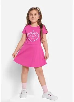 Jerseykleid aus reiner Bio-Baumwolle (2er Pack), bonprix