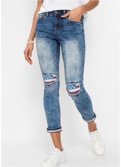 Skinny-Jeans mit Flaggendetails, RAINBOW