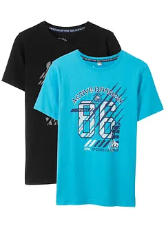 T-Shirt aus reiner Bio-Baumwolle (2er Pack), bonprix