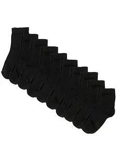 Kurzsocken mit Bio-Baumwolle (10er Pack), bonprix