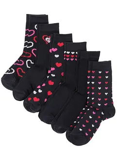 Damen Socken mit Bio-Baumwolle (6er Pack), bonprix