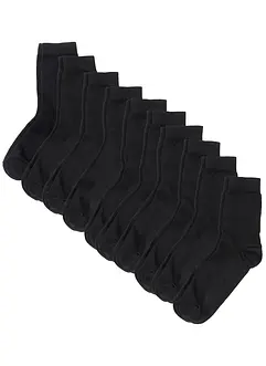 Lot de 10 paires de chaussettes coton, bonprix