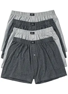 Lockere Jersey Boxershorts (4er Pack), bonprix