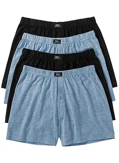 Lockere Jersey Boxershorts (4er Pack), bonprix