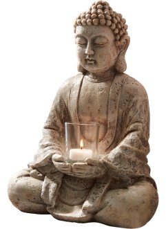 Deko-Figur Buddha mit Teelichthalter, bpc living bonprix collection