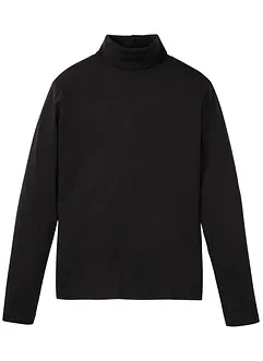 Rollkragen-Langarmshirt aus reiner Bio-Baumwolle, bonprix