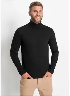 Rollkragen-Langarmshirt aus reiner Bio-Baumwolle, bonprix