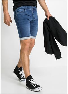 Bermuda jean-jogging, Slim Fit, RAINBOW