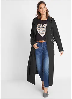 Long-Trenchcoat mit Taillengürtel, bonprix