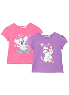 T-Shirt aus reiner Bio-Baumwolle (2er Pack), bonprix