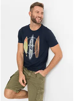 T-Shirt aus reiner Bio-Baumwolle, Slim Fit, bonprix