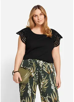 Shirt mit Lochstickerei, bonprix