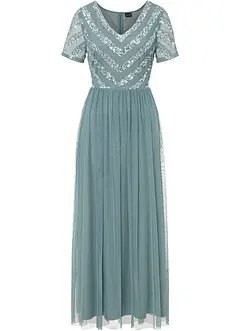 Maxikleid mit Paillettenstickerei, bonprix