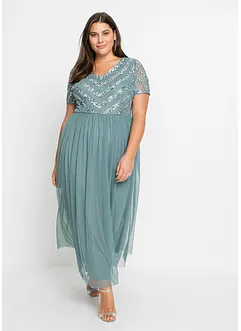 Maxikleid mit Pailletten, bonprix