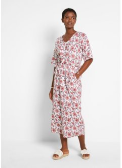 Kleid mit V-Ausschnitt in Maxi-Länge, bpc bonprix collection