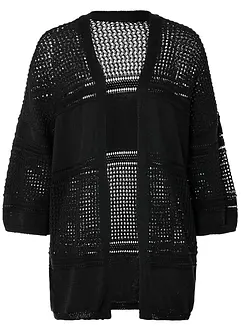 Oversized Cardigan mit Ajourmuster, bonprix