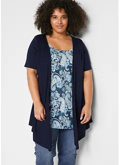Bedrucktes 2in1 Shirt mit Rundhals, bonprix
