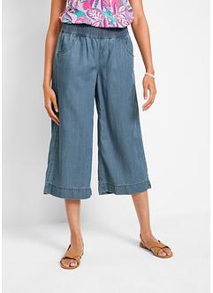 Jupe-culotte ample avec large empiècement taille confortable en twill léger, bpc bonprix collection