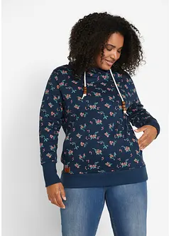 Sweat-shirt à capuche avec cordon, bonprix