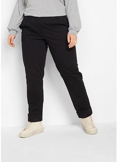 Stretch-Chino mit Bequembund und gekrempeltem Saum, bpc bonprix collection