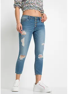 Skinny-Jeans, Mid Waist, Destroyed, bonprix