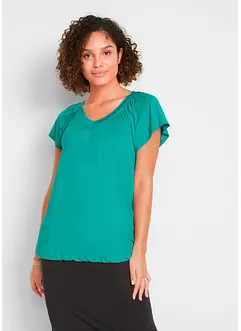 T-shirt en viscose mélangée, manches courtes, bonprix