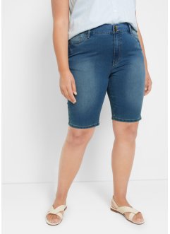 Super-Stretch-Jeans-Bermuda, High Waist, bpc bonprix collection