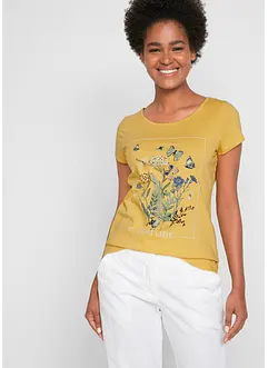Baumwoll-T-Shirt mit Druck, bonprix