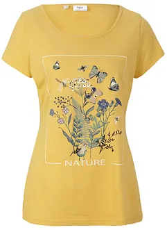 Baumwoll-T-Shirt mit Druck, bonprix