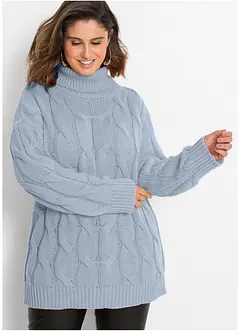 Pull en maille torsadée, bonprix