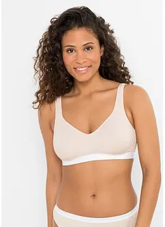 Lot de 2 soutiens-gorge coton sans armatures, bonprix