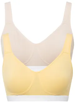 BH ohne Bügel mit Bio-Baumwolle (2er Pack), bonprix