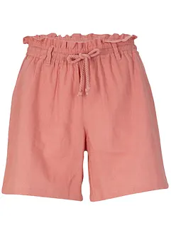 Leinen-Paperbag-Shorts, bonprix