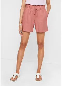 Leinen-Paperbag-Shorts, bonprix