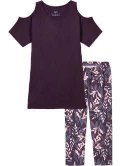 Capri Pyjama mit Leggings, bpc bonprix collection