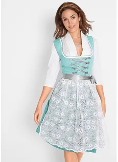 Dirndl mit Spitzenschürze, knieumspielend (2-tlg. Set), bonprix