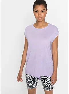 T-shirt long avec base arrondie, bonprix
